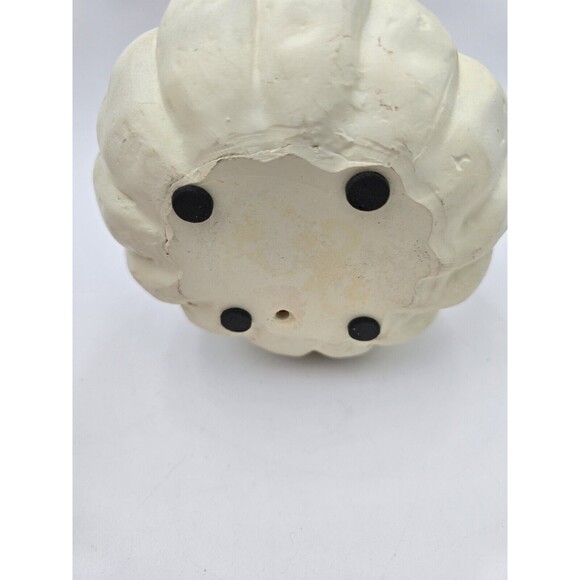 Set Of 2 Pumpkin Candy Dishes & White Pumpkin Decor Fall Autumn Decor 7" - Picture 14 of 15